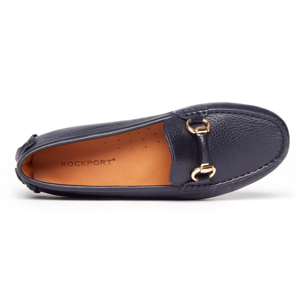 Rockport Womens Loafers Navy - Bayview Bit Keeper - UK 956-DKWZOI